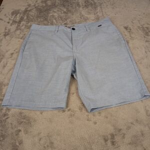 Travis Mathew Heather Blue Performance Golf Shorts  Mens Size 34